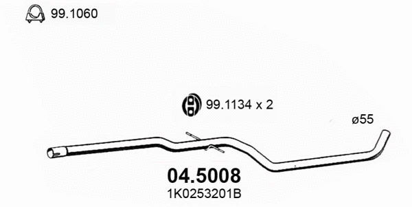 Exhaust Pipe (04.5008)