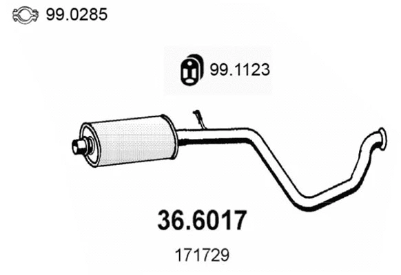 Centre Muffler (36.6017)