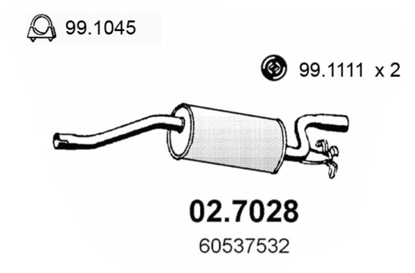 Rear Muffler (02.7028)