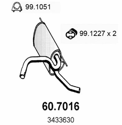 Rear Muffler (60.7016)