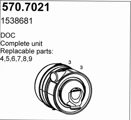 Centre/Rear Muffler (570.7021)