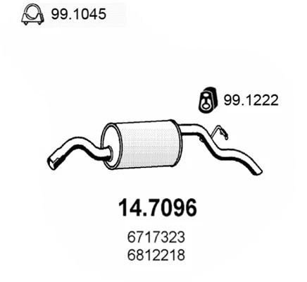 Rear Muffler (14.7096)