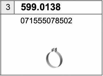 Mounting Kit, muffler (599.0138)