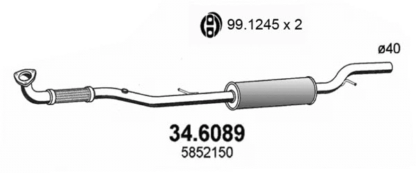 Centre Muffler (34.6089)