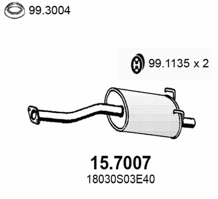 Rear Muffler (15.7007)