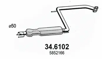 Centre Muffler (34.6102)