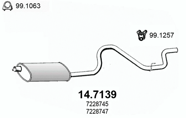 Rear Muffler (14.7139)