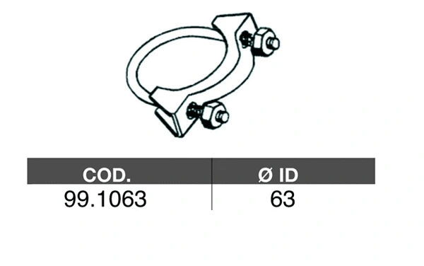 Pipe Connector, exhaust system (99.1063)