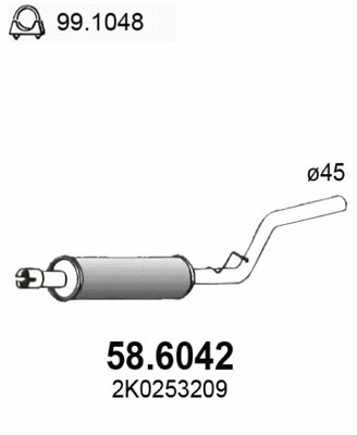 Centre Muffler (58.6042)