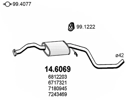 Centre Muffler (14.6069)