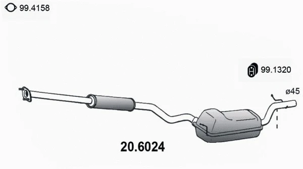 Centre Muffler (20.6024)