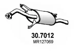 Rear Muffler (30.7012)