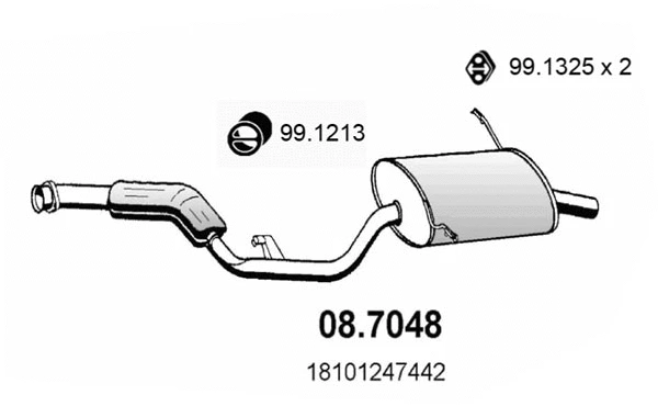 Rear Muffler (08.7048)