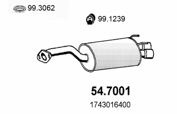 Rear Muffler (54.7001)