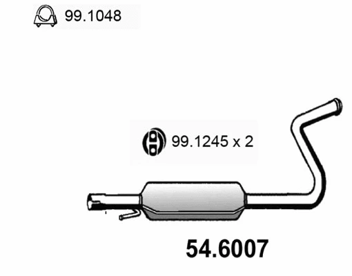 Centre Muffler (54.6007)