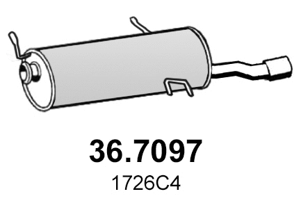 Rear Muffler (36.7097)