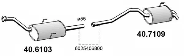 Centre Muffler (40.6103)