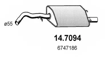 Rear Muffler (14.7094)