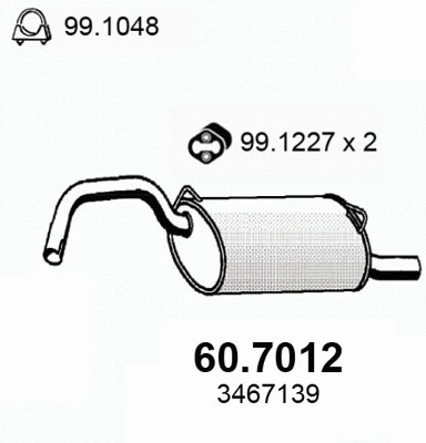 Rear Muffler (60.7012)