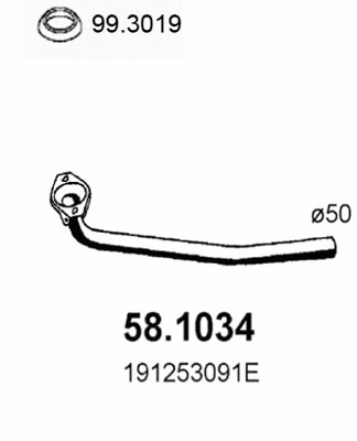 Exhaust Pipe (58.1034)