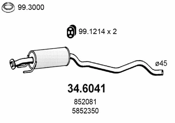 Centre Muffler (34.6041)