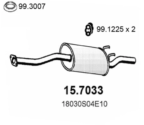 Rear Muffler (15.7033)