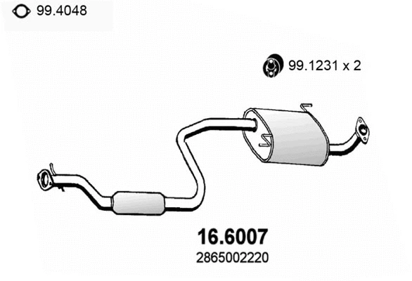 Centre Muffler (16.6007)