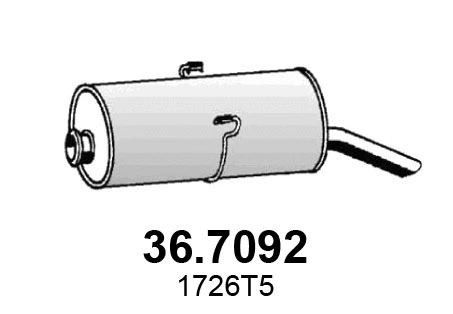 Rear Muffler (36.7092)