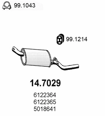 Rear Muffler (14.7029)