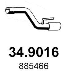 Exhaust Pipe (34.9016)
