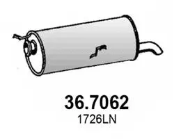 Rear Muffler (36.7062)
