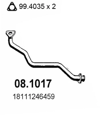 Exhaust Pipe (08.1017)
