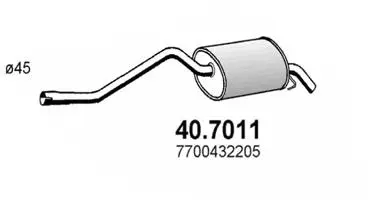 Rear Muffler (40.7011)