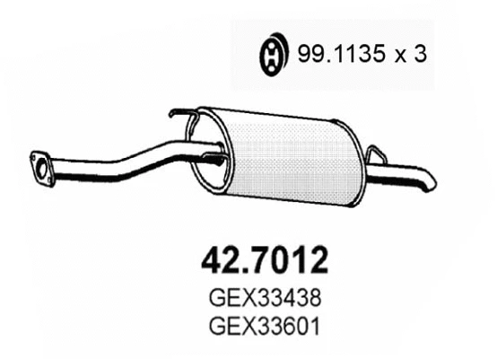 Rear Muffler (42.7012)