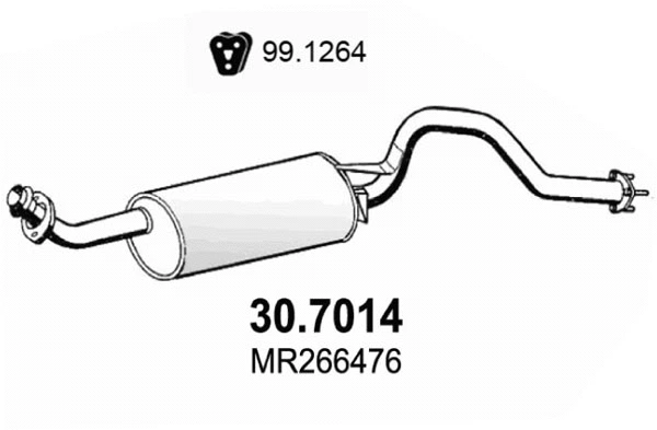 Rear Muffler (30.7014)