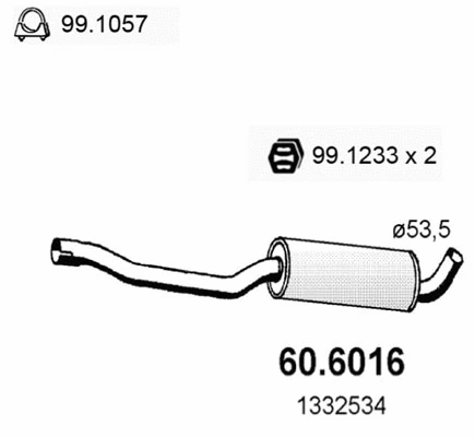 Centre Muffler (60.6016)