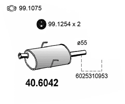 Centre Muffler (40.6042)