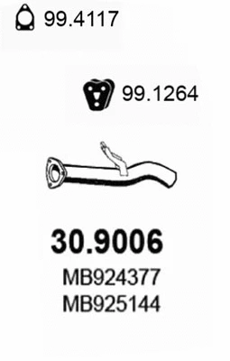 Exhaust Pipe (30.9006)