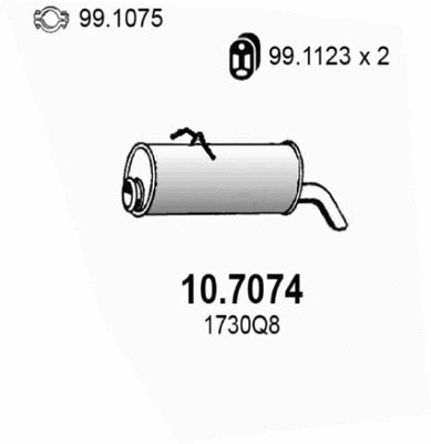 Rear Muffler (10.7074)