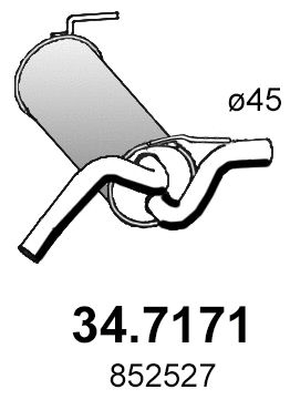 Rear Muffler (34.7171)