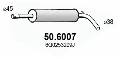 Centre Muffler (50.6007)