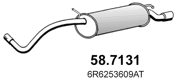 Rear Muffler (58.7131)