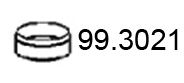 Seal Ring, exhaust pipe (99.3021)