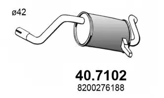 Rear Muffler (40.7102)