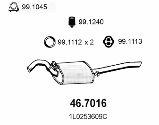 Rear Muffler (46.7016)