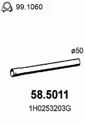 Exhaust Pipe (58.5011)
