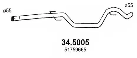 Exhaust Pipe (34.5005)