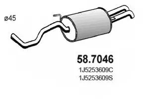 Rear Muffler (58.7046)