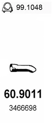 Exhaust Pipe (60.9011)