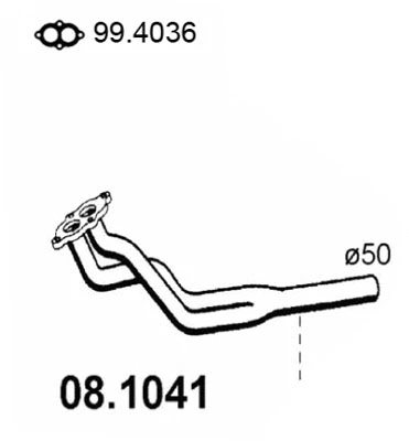 Exhaust Pipe (08.1041)